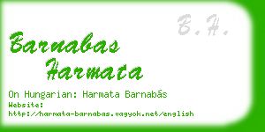 barnabas harmata business card