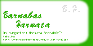 barnabas harmata business card